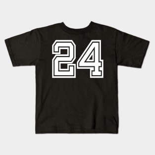 Numbers 24 for a sports team, group, or community Kids T-Shirt